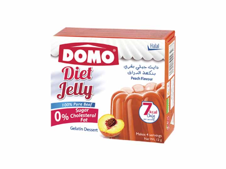 Domo Diet Jelly Beef 12g |  Peach