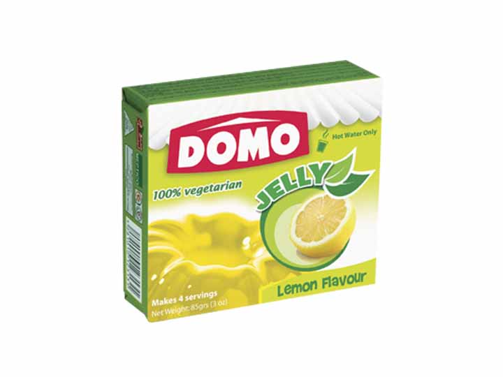 Domo Jelly Vegetarian 85g |  Lemon