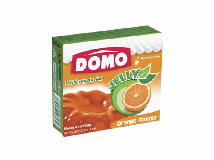 Domo Jelly Vegetarian 85g |  Orange