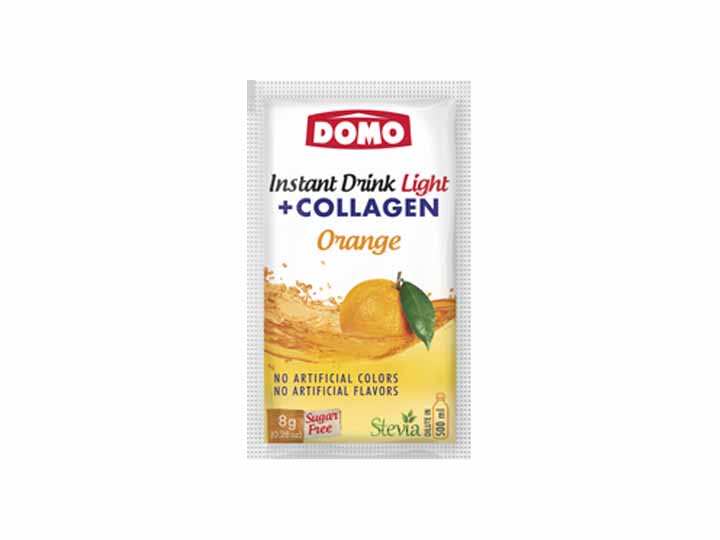 Domo Instant Drink Light + Collagen 8g |  Orange
