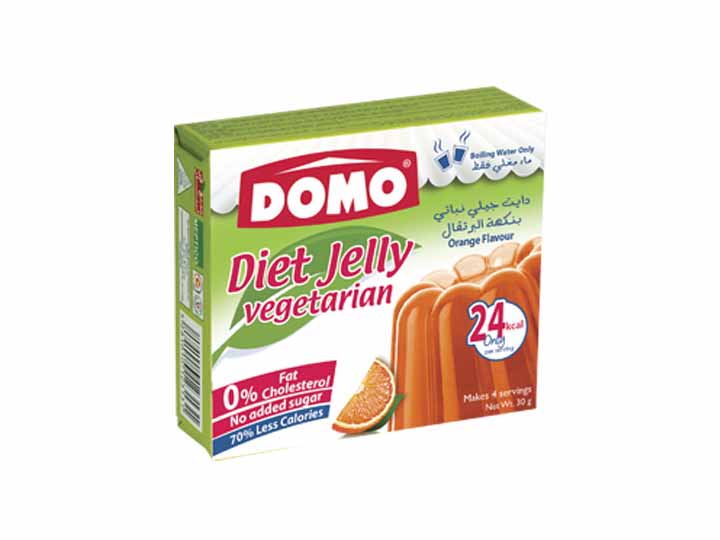 Domo Diet Jelly Vegetarian 30g |  Orange