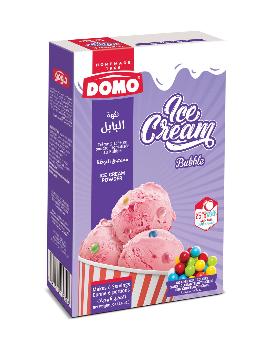 Domo Ice Cream 70g |  Bubble