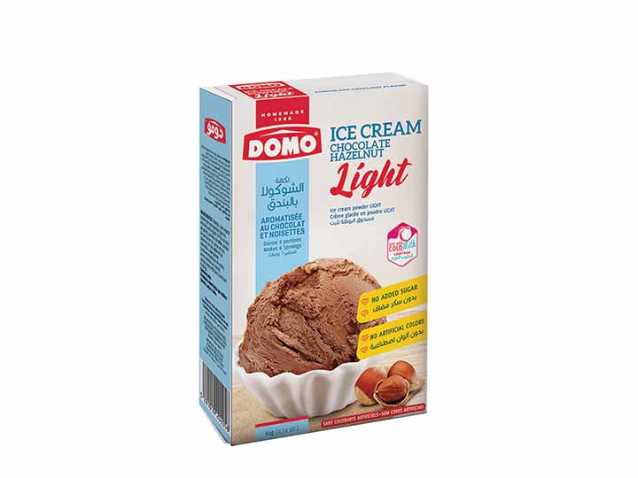 Domo Ice Cream Light 50g |  Chocolate Hazelnut