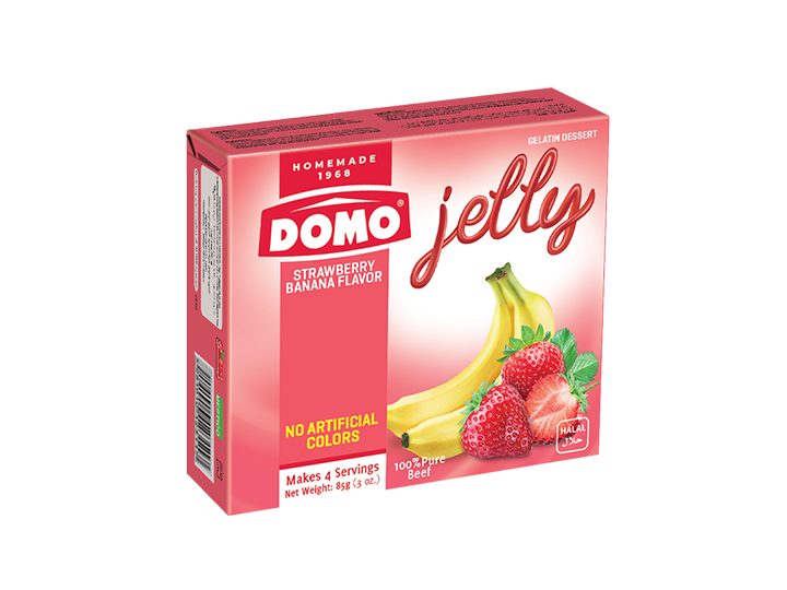 Domo Jelly Beef 85g |  Strawberry/Banana