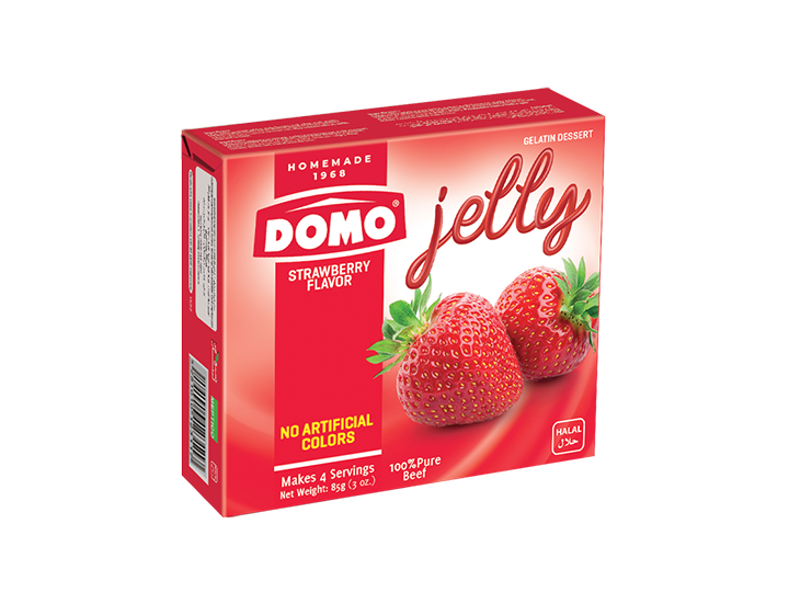 Domo Jelly Beef 85g  |  Strawberry
