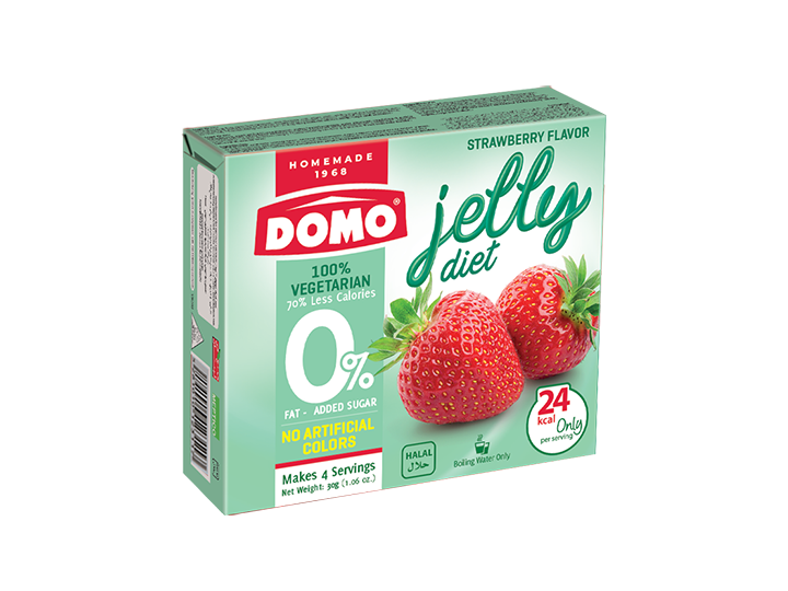 Domo Diet Jelly Vegetarian 30g |  Strawberry