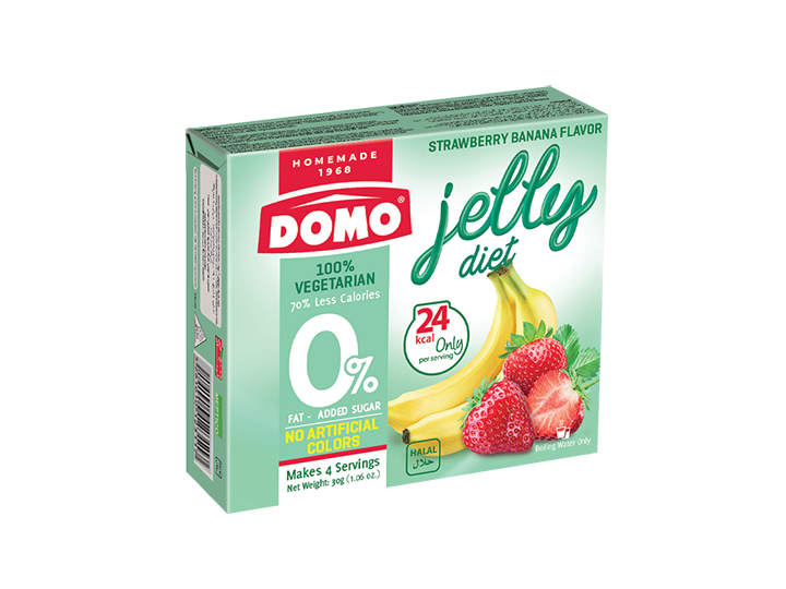 Domo Diet Jelly Vegetarian 30g |  Strawberry/Banana