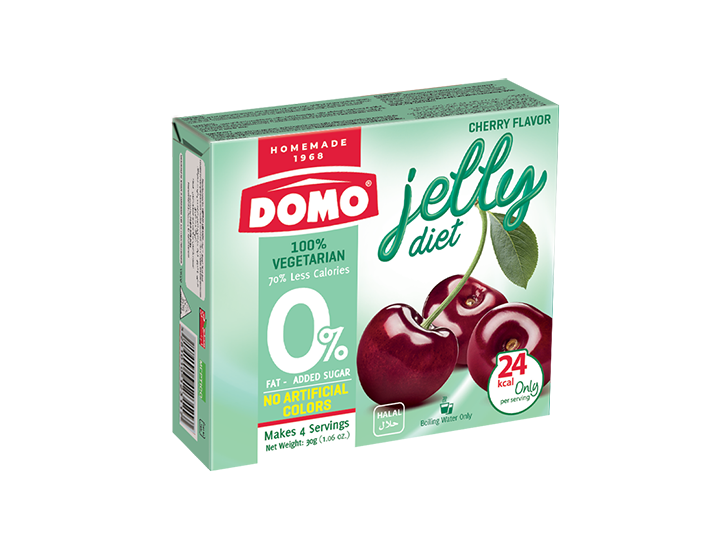 Domo Diet Jelly Vegetarian 30g |  Cherry