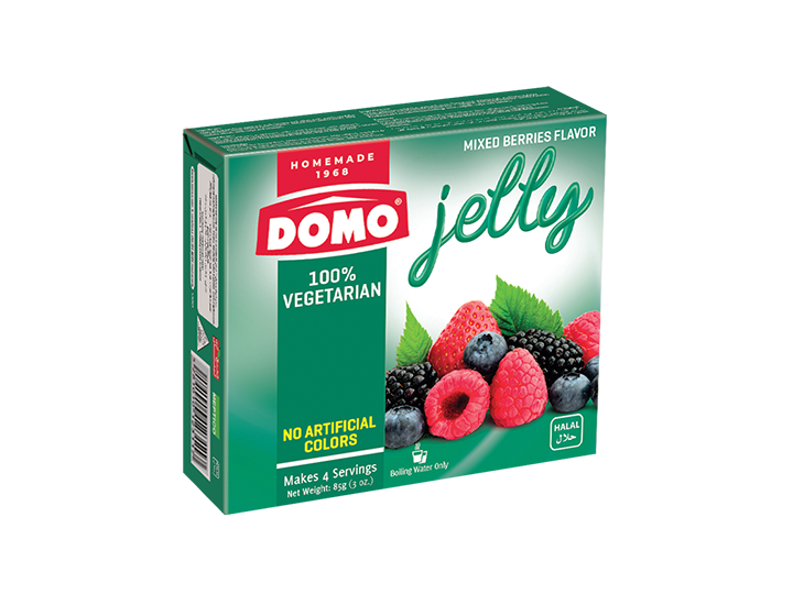 Domo Jelly Vegetarian 85g |  Mixed Berries