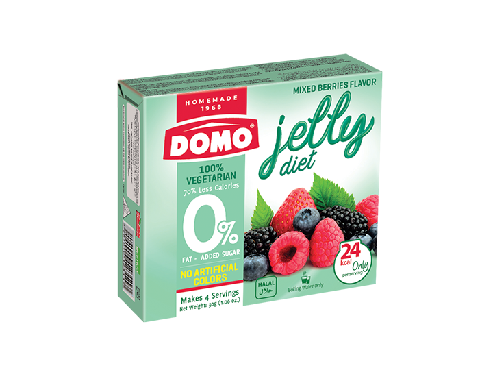 Domo Diet Jelly Vegetarian 30g | Mixed Berries